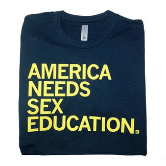 America Needs Sex Education T-Shirt, Classic Cut