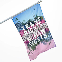 Trans Rights Are Human Rights Flag 3 feet x 2 feet