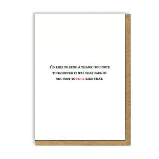 Whoever Taught You Greeting Card