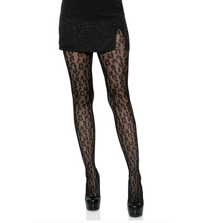 Leopard Net Tights 9716