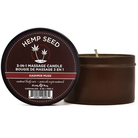 Earthly Body Scented Massage Candle, Kashmir Musk