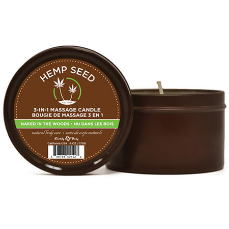 Earthly Body Scented Massage Candle, Naked in the Woods
