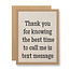 Text Message Greeting Card