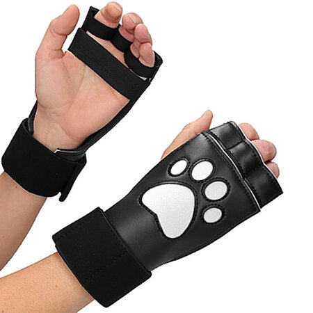 Neoprene Puppy Paw Gloves, White