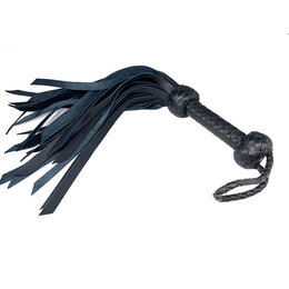 Short Leather Flogger, Black