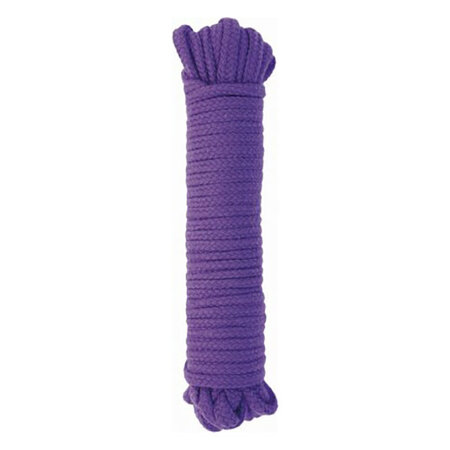 Soft Cotton Bondage Rope 33 feet, Purple