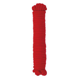 Soft Cotton Bondage Rope 33 feet, Red