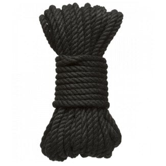 Merci Bind and Tie 6mm Hemp Bondage Rope 30 Feet, Black
