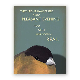 Passed A Pleasant Evening Greeting Card