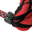 Suede and Fluff Mini Flogger, Black/Red