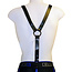 Leather Suspenders, Black