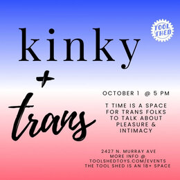 EVENT: T Time October Discussion: Kinky + Trans