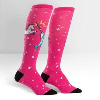 Unicorn vs. Narwhal Knee Socks