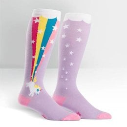 Stretch It Rainbow Blast Wide Calf Knee Socks