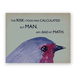 Risk Math Greeting Card