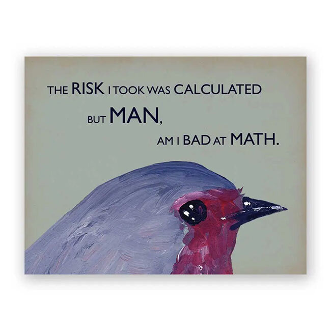 Risk Math Greeting Card