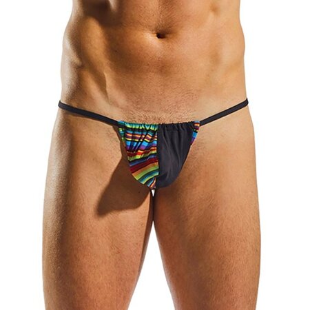 Cocksox Slingshot Thong C14 Black/Rainbow