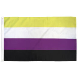 Nonbinary Pride Flag 3 feet x 2 feet