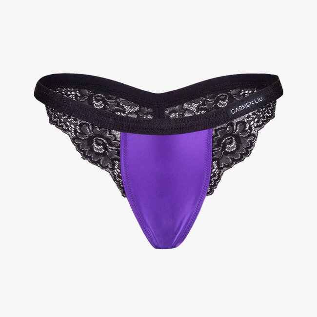Classy Lace Thong Gloss, Poison Petal