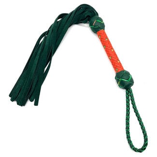 Whispers of Fire Flogger S321018 Green Suede