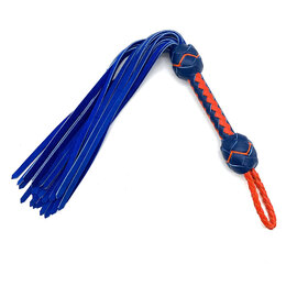 Whispers of Fire Flogger S220932 Small Blue Suede