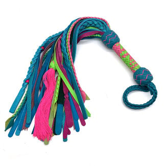 Whispers of Fire Flogger S320323 Blue/Pink/Green Chaos
