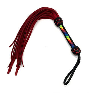 Whispers of Fire Flogger S321016 Buffed Cowhide, Red