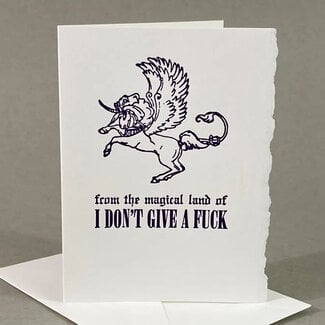 Magical Land of I Don’t Give a Fuck Greeting Card
