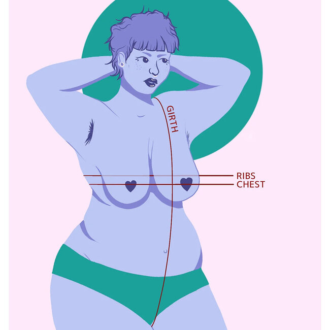 Origami Customs Lycra Bra Binder, Black