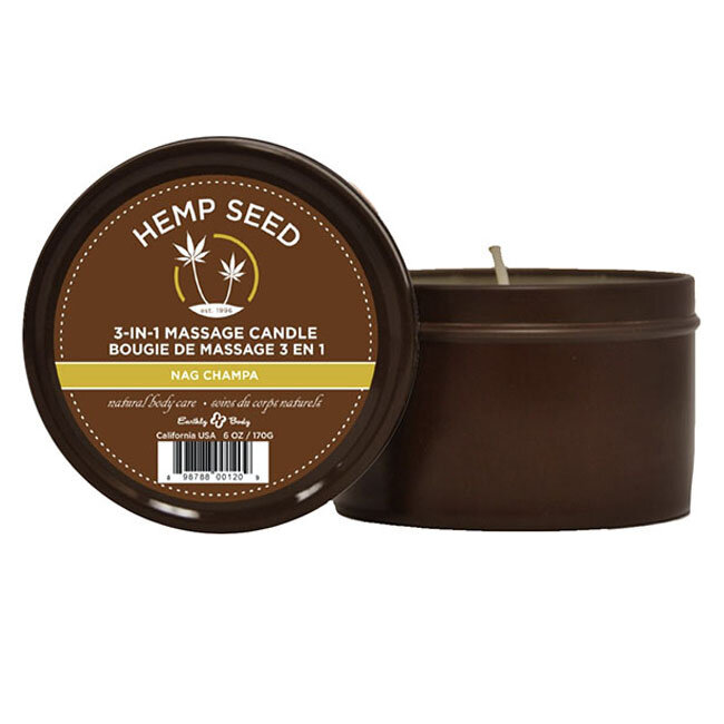 Earthly Body Scented Massage Candle, Nag Champa