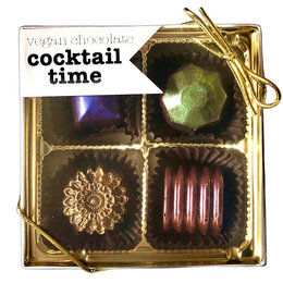 Cocktail Time Boozy Vegan Dark Chocolate Truffles