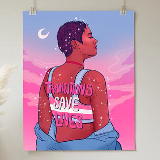 Transitions Save Lives, Art Print