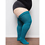 Thunda Thighs Plus Size Thigh High Socks, Blue Raspberry