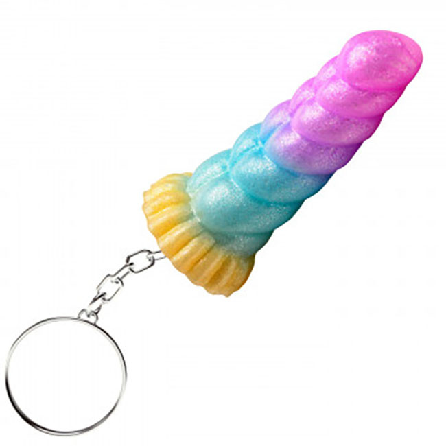 Mystique Unicorn Mini Dildo Key Chain - The Tool Shed: An Erotic Boutique