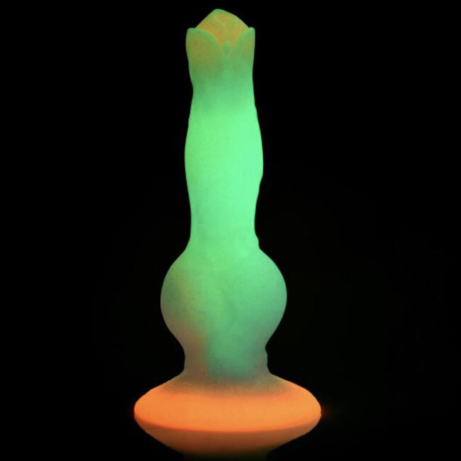 Space Cock Glow-in-the-Dark Silicone Alien Dildo