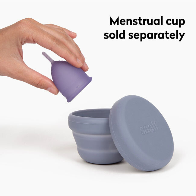 Saalt Compact Sanitizer, Slate Blue