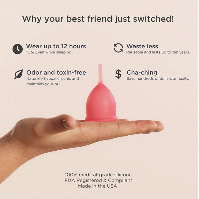 Saalt Menstrual Cup, Size Regular Himalayan Pink