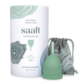 Saalt Menstrual Cup, Size Small Seafoam Green