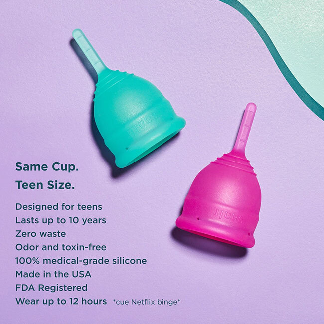 Saalt Teen Menstrual Cup,  Aqua Green