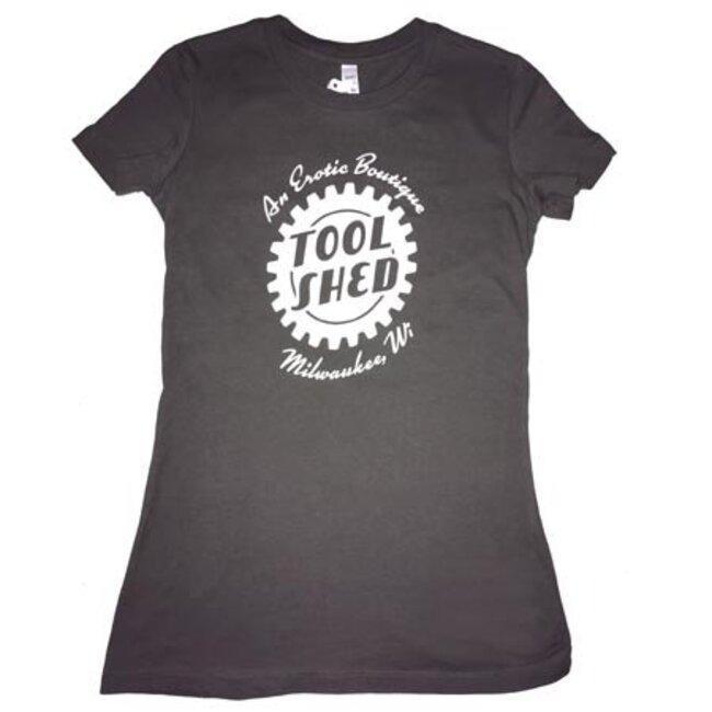 Tool Shed T-Shirt Fitted Hourglass Cut, Asphalt