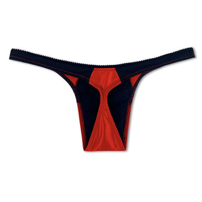 Devotion Satin Thong, Thorn Red