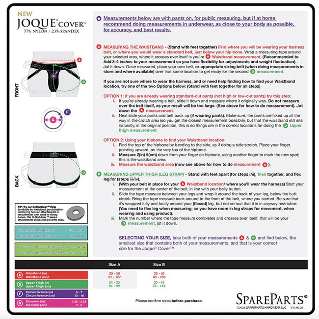 SpareParts Joque Cover, Black