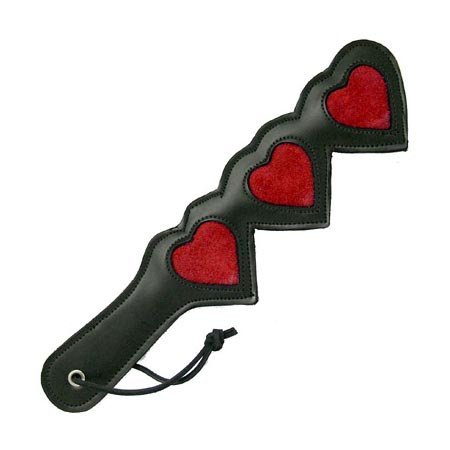 Three Heart Poking Paddle, Black/Red
