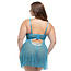 Emma Flyaway Babydoll 72-11936, Beach Blue size 1X