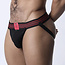Tight End Snap-Up Shadow Jockstrap CBU372, Black/Red