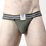 Tight End Snap-Up Jockstrap CBU356, Army Green