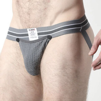 Tight End Snap-Up Jockstrap CBU356, Gray