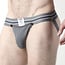 Tight End Snap-Up Jockstrap CBU356, Gray