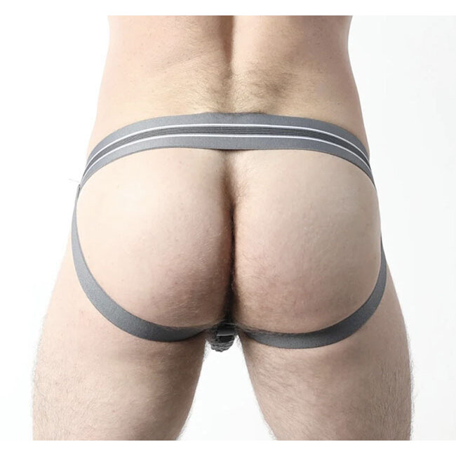 Tight End Snap-Up Jockstrap CBU356, Gray