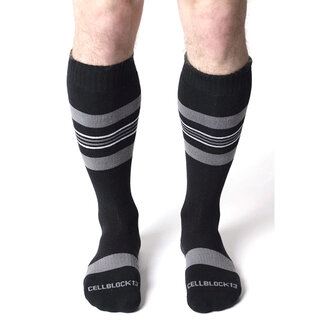 Tight End Shadow Socks, Black/Gray